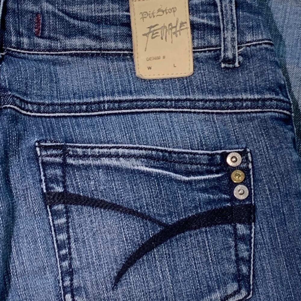 Pit Stop Jeans Distressed light Wash Skinny Jean Size 28 - Picture 6 of 12